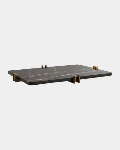 Arteriors Lockhart Marble Rectangular Tray | Thumbnail 2 Arteriors Lockhart Marble Rectangular Tray | Thumbnail 2