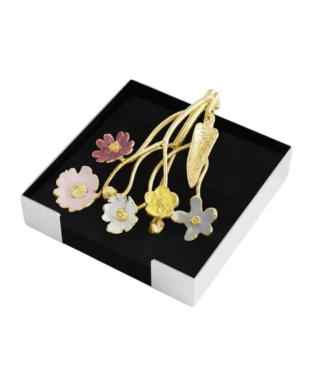 Michael Aram Wildflowers Cocktail Napkin Holder