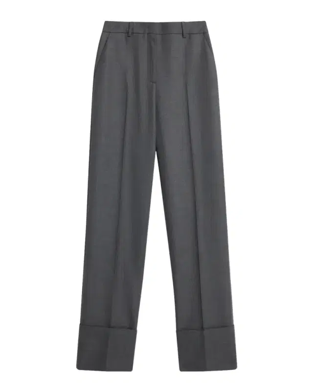 Valentino Garavani Cuffed Wool Trousers
