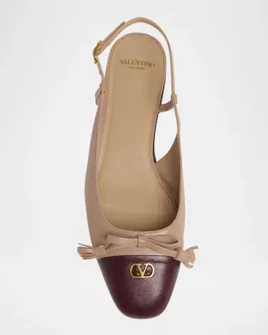 Valentino Garavani Slingback Ballerina Pumps | Thumbnail 6