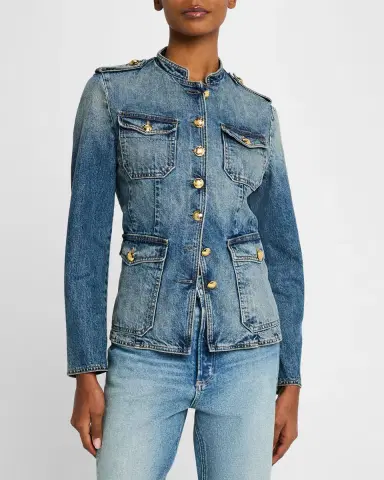 Nili Lotan Geraldine Denim Jacket | Thumbnail 4