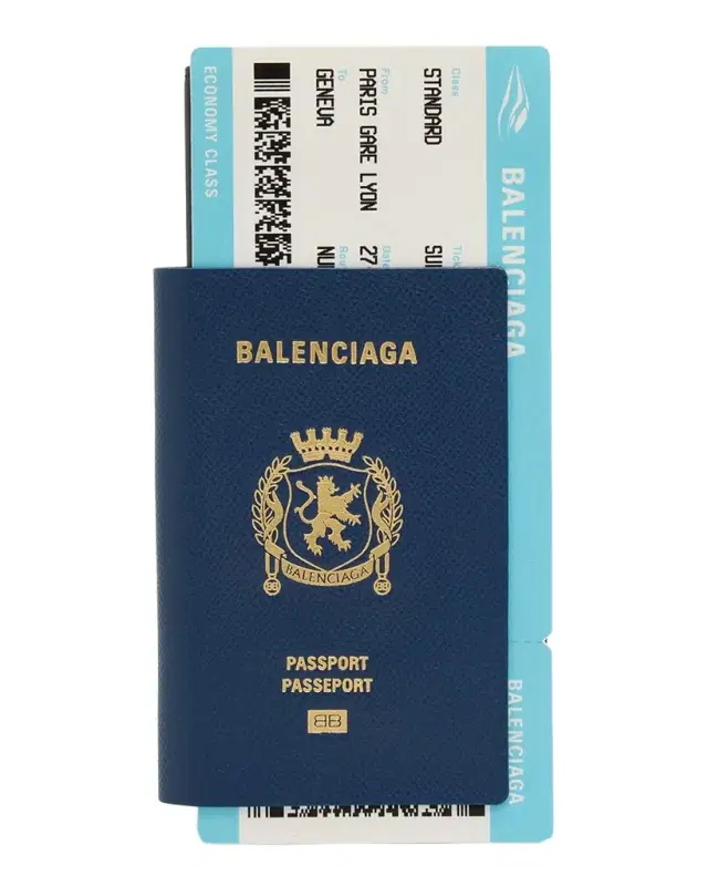Men's Passport Long Wallet with One Ticket in Passport