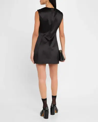 Marc Jacobs Seamed Up Satin Sleeveless Mini Dress | Thumbnail 3