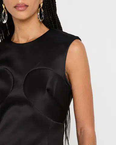 Marc Jacobs Seamed Up Satin Sleeveless Mini Dress | Thumbnail 5