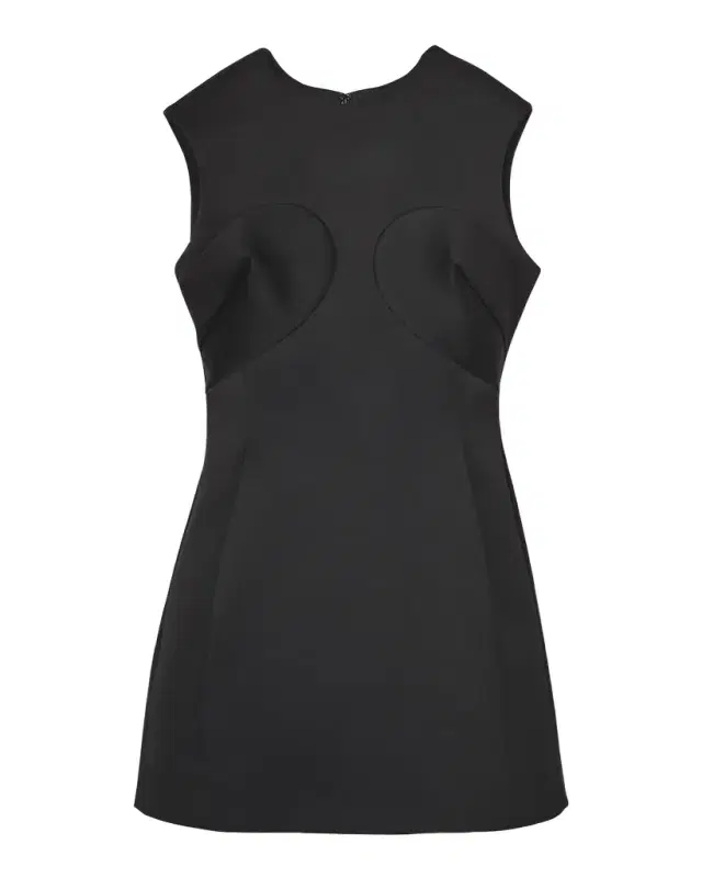 Marc Jacobs Seamed Up Satin Sleeveless Mini Dress