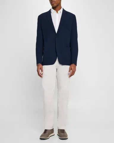 Giorgio Armani Men's Upton Seersucker Sport Coat | Thumbnail 2 Giorgio Armani Men's Upton Seersucker Sport Coat | Thumbnail 2