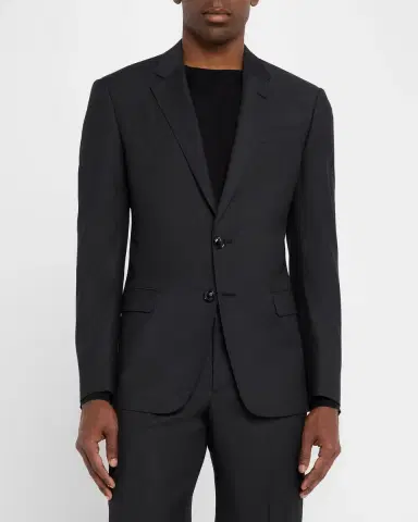 Giorgio Armani Men's Pinpoint Twill Suit | Thumbnail 4