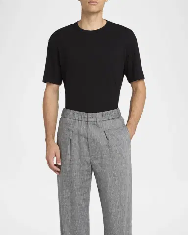 Giorgio Armani Men's Raised Chevron T-Shirt | Thumbnail 2 Giorgio Armani Men's Raised Chevron T-Shirt | Thumbnail 2
