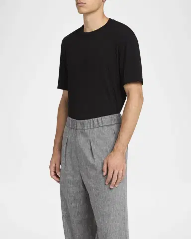 Giorgio Armani Men's Raised Chevron T-Shirt | Thumbnail 4 Giorgio Armani Men's Raised Chevron T-Shirt | Thumbnail 4