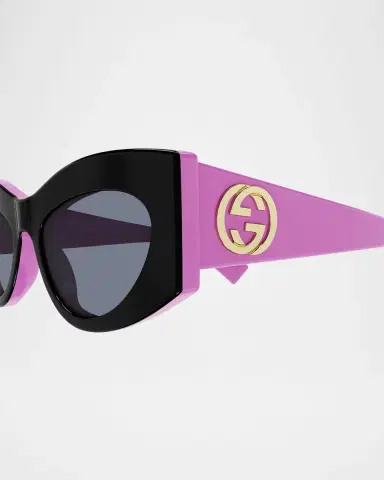 Gucci Cat-Eye Recycled Acetate Sunglasses | Thumbnail 2 Gucci Cat-Eye Recycled Acetate Sunglasses | Thumbnail 2