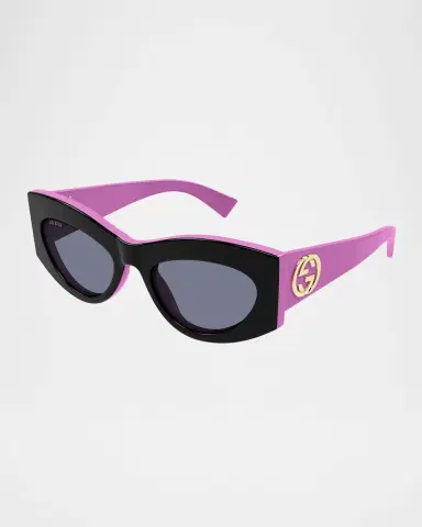 Gucci Cat-Eye Recycled Acetate Sunglasses | Thumbnail 3 Gucci Cat-Eye Recycled Acetate Sunglasses | Thumbnail 3