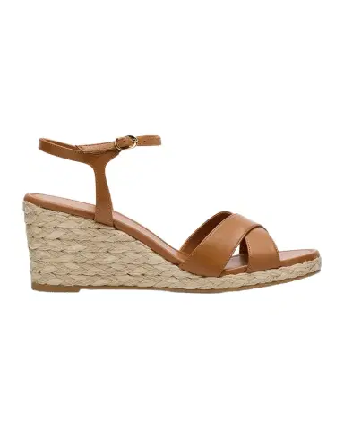 Stuart Weitzman Dayna Leather Crisscross Espadrille Sandals | Thumbnail 1
