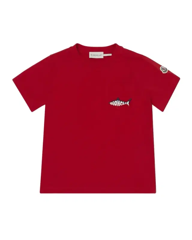 Moncler Boy 's Shark Logo Short-Sleeve T-Shirt, Size 12-