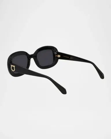 Ferragamo Gancino Oval Acetate Sunglasses | Thumbnail 2 Ferragamo Gancino Oval Acetate Sunglasses | Thumbnail 2