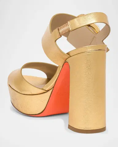 Santoni Bruxel Metallic Buckle Platform Sandals | Thumbnail 3 Santoni Bruxel Metallic Buckle Platform Sandals | Thumbnail 3