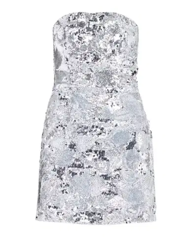 HELSI Linda Strapless Floral Sequin A-Line Mini Dress | Thumbnail 1 HELSI Linda Strapless Floral Sequin A-Line Mini Dress | Thumbnail 1