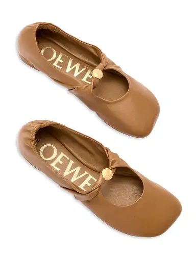 Loewe Women's Pebble Soft Ballerina Flats | Thumbnail 3