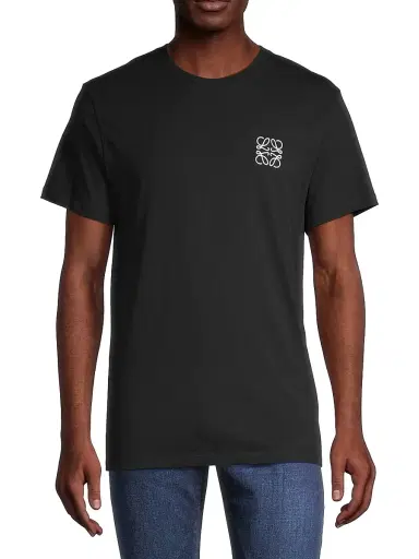 Loewe Men's Embroidered Anagram T-Shirt - Black - Size XL | Thumbnail 3 Loewe Men's Embroidered Anagram T-Shirt - Black - Size XL | Thumbnail 3