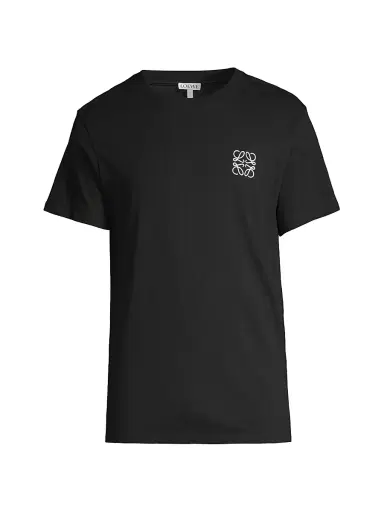 Loewe Men's Embroidered Anagram T-Shirt - Black - Size XL | Thumbnail 1 Loewe Men's Embroidered Anagram T-Shirt - Black - Size XL | Thumbnail 1