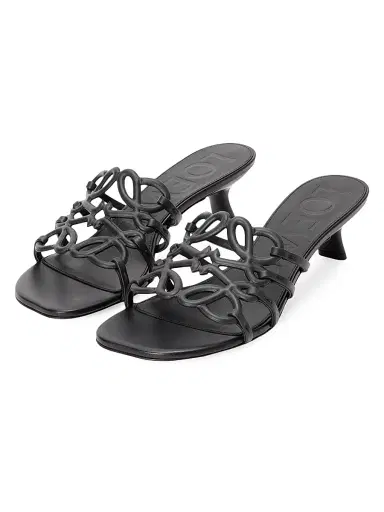 Loewe Women's x Paula's Ibiza Petal Anagram 45MM Sandals - Black - Size 7 | Thumbnail 2 Loewe Women's x Paula's Ibiza Petal Anagram 45MM Sandals - Black - Size 7 | Thumbnail 2