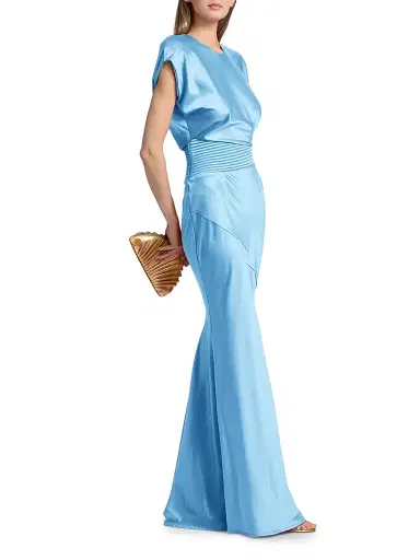 Zhivago Women's Signature Bond Gown - Dusty Blue - Size 14 | Thumbnail 4 Zhivago Women's Signature Bond Gown - Dusty Blue - Size 14 | Thumbnail 4