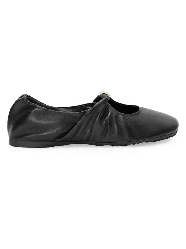 Loewe Women's Pebble Soft Ballerina Flats - Black - Size 11 | Thumbnail 2 Loewe Women's Pebble Soft Ballerina Flats - Black - Size 11 | Thumbnail 2