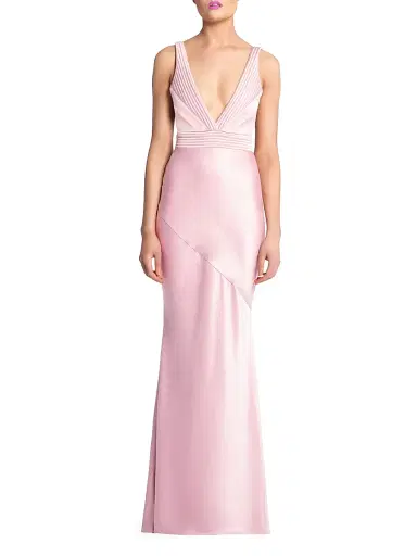 ZHIVAGO Women's Signature Beloved Sleeveless Satin Gown - Sage | Thumbnail 2