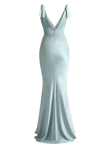 ZHIVAGO Women's Signature Beloved Sleeveless Satin Gown - Sage | Thumbnail 3
