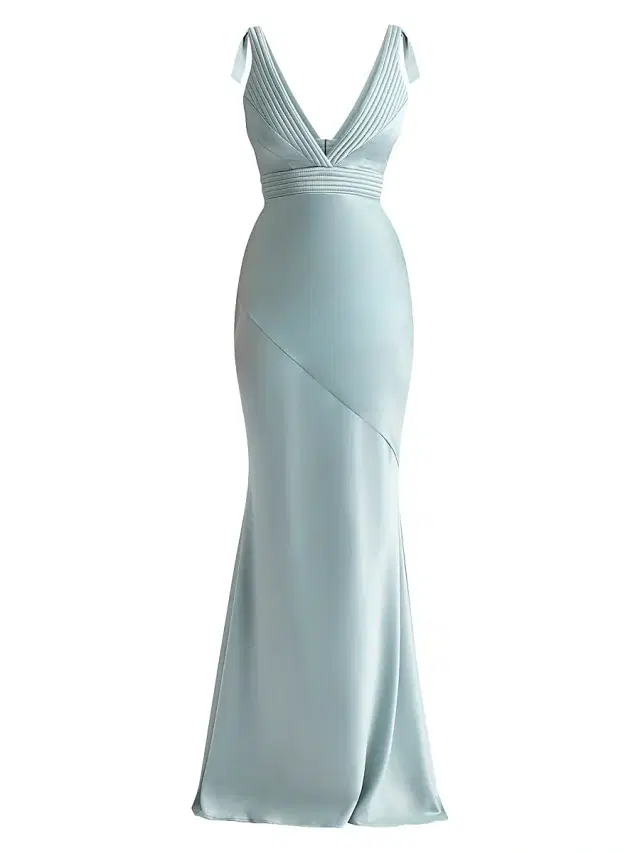 Zhivago Women's Signature Beloved Sleeveless Satin Gown - Sage