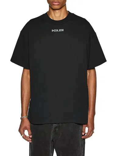 Ksubi Men's Democrazy Boxy Cotton T-Shirt - Black - Size XXL | Thumbnail 1 Ksubi Men's Democrazy Boxy Cotton T-Shirt - Black - Size XXL | Thumbnail 1