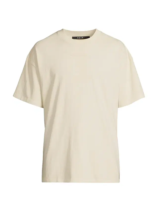 Men's Democrazy Boxy Cotton T-Shirt - Tan