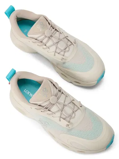 Loewe x On Men's Cloudsolo Sneakers - Sand Turquoise | Thumbnail 3