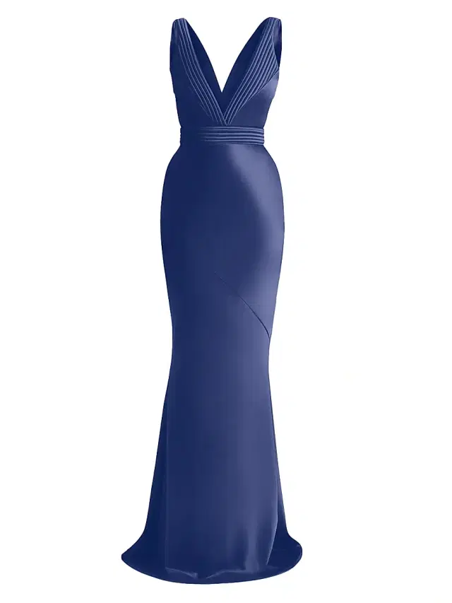 Zhivago Women's Signature Beloved Sleeveless Satin Gown - Ink