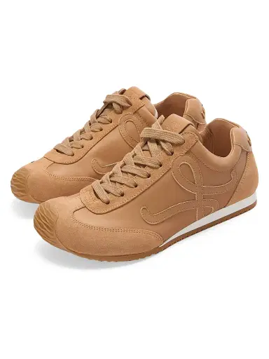 Loewe Men's Ballet Runner 2.0 Leather Low-Top Sneakers | Thumbnail 2