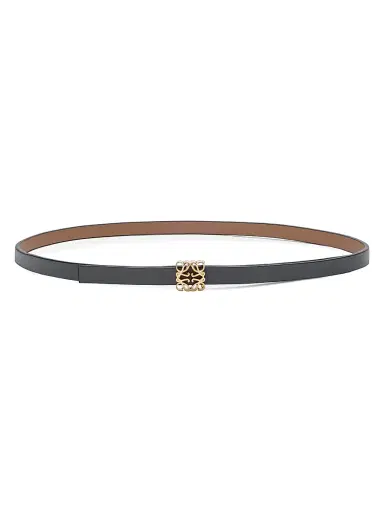 Loewe Women's Anagram Reversible Leather Belt - Mocha Slate - Size Medium | Thumbnail 3