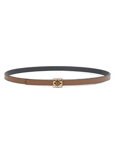 Loewe Women's Anagram Reversible Leather Belt - Mocha Slate - Size Medium | Thumbnail 1