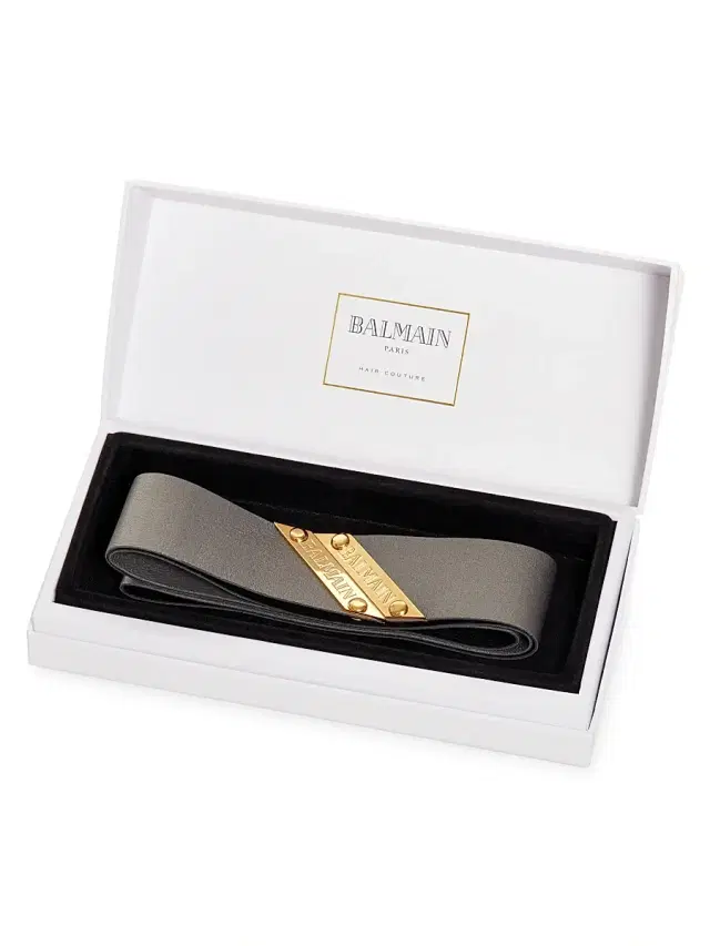 Balmain Hair Women's Standard Leather Headband - Silver