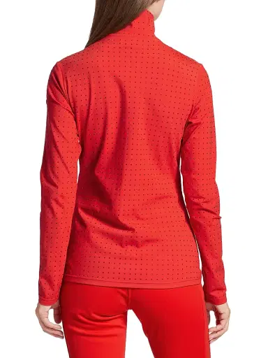 Goldbergh Women's Spark Stretch Interlock Ski Pullover Top - Flame | Thumbnail 5
