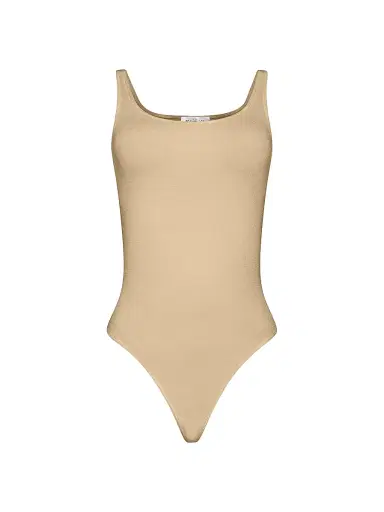 Wolford Women's Jamaika Cotton-Blend Stretch Bodysuit - Cafe Au Lait | Thumbnail 1
