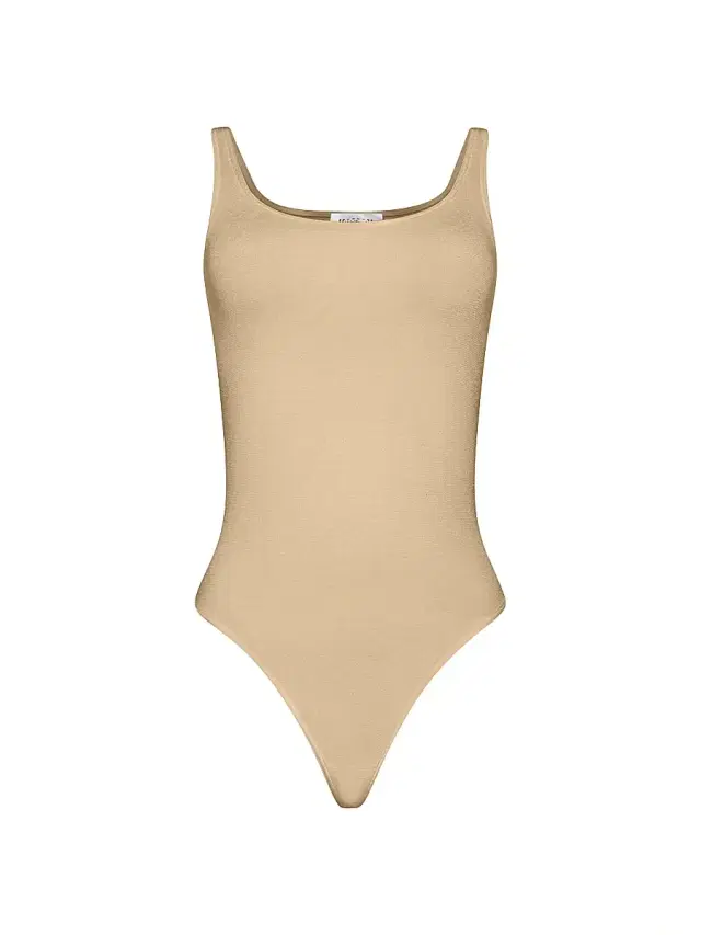 Wolford Women's Jamaika Cotton-Blend Stretch Bodysuit - Cafe Au Lait