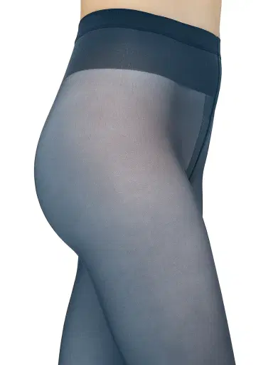 Wolford Women's Individual Control-Top Tights - Navy - Size Large | Thumbnail 5