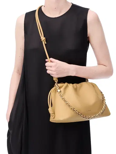 Loewe Women's Flamenco Medium Chain Leather Shoulder Bag | Thumbnail 3