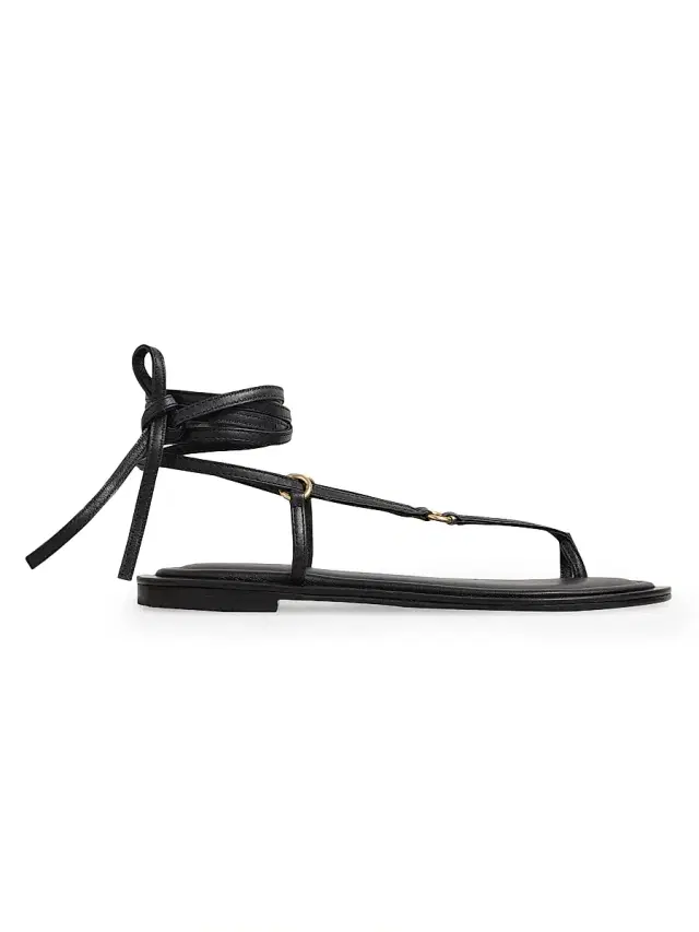 A.Emery Women's Tesni Leather Sandals - Black