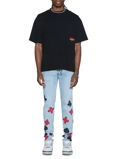Ksubi Men's HBL Seeing Lines Crewneck T-Shirt - Black | Thumbnail 2