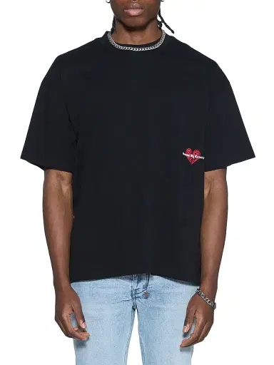 Ksubi Men's HBL Seeing Lines Crewneck T-Shirt - Black | Thumbnail 1
