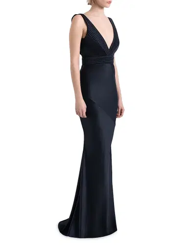 Zhivago Women's Signature Beloved Sleeveless Satin Gown - Black - Size 14 | Thumbnail 4 Zhivago Women's Signature Beloved Sleeveless Satin Gown - Black - Size 14 | Thumbnail 4