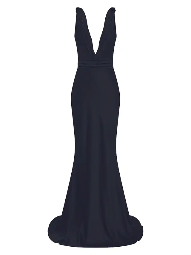 Zhivago Women's Signature Beloved Sleeveless Satin Gown - Black