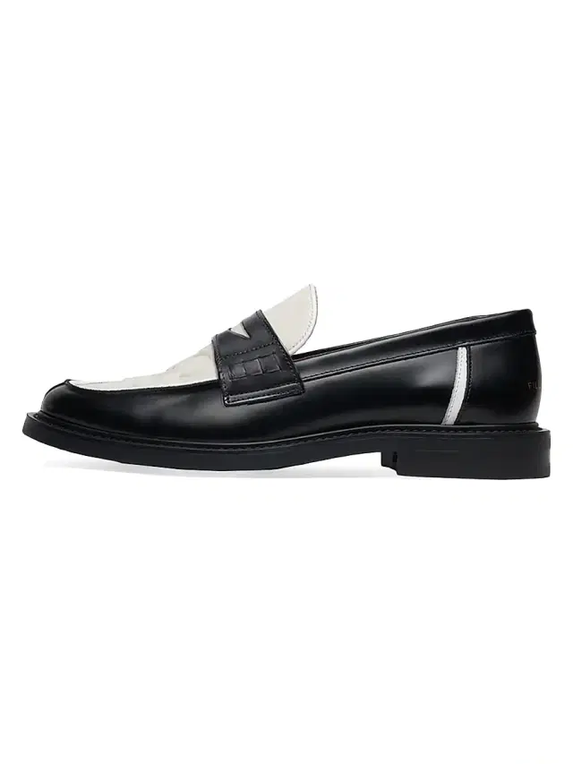 Men's Gowtu Leather Penny Loafers - Off White