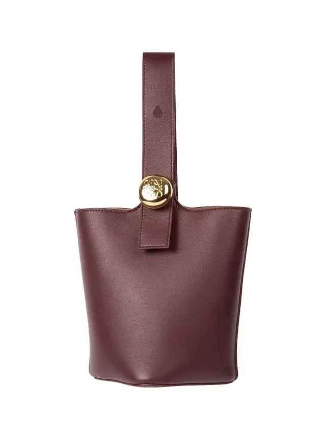LOEWE Women's Mini Pebbled Leather Bucket Bag - Dark Burgundy