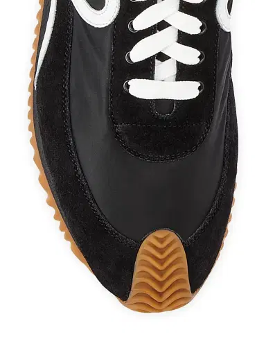 Loewe Men's Flow Runner Monogram Logo Sneakers - Black White - Size 8 | Thumbnail 3